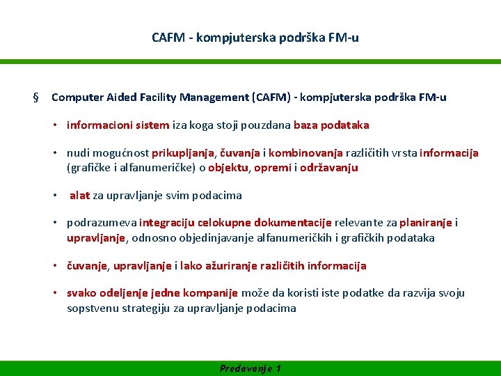 WIFI Akademija za Facility Management CAFM - kompjuterska podrška FM-u SUFINANSIRANO OD EVROPSKE UNIJE