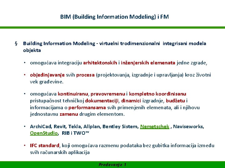 WIFI Akademija za Facility Management BIM (Building Information Modeling) i FM SUFINANSIRANO OD EVROPSKE