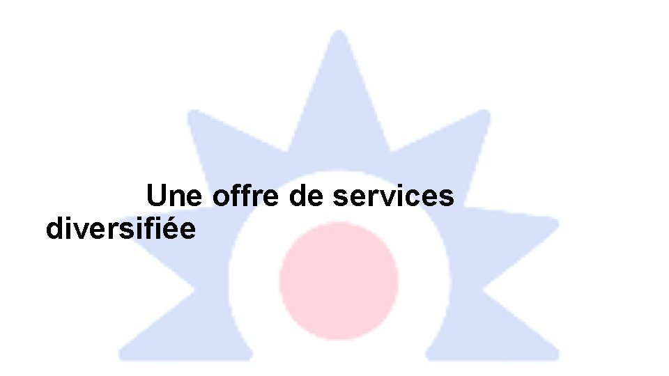 Une offre de services diversifiée 