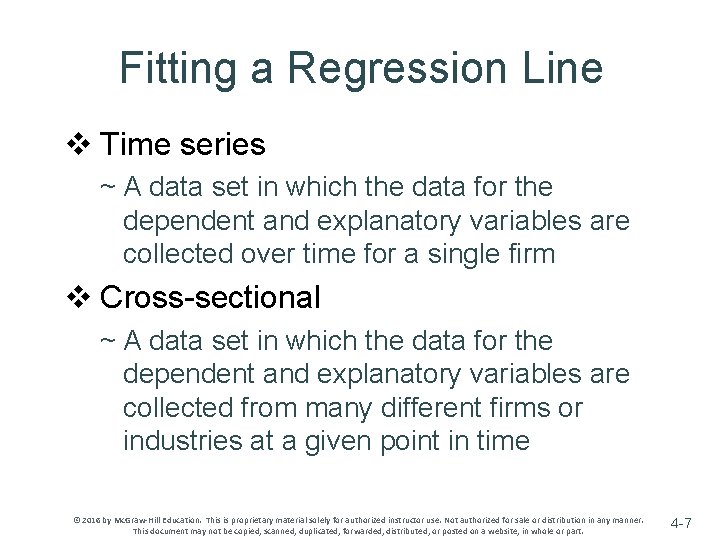 Fitting a Regression Line v Time series ~ A data set in which the Fitting a Regression Line v Time series ~ A data set in which the