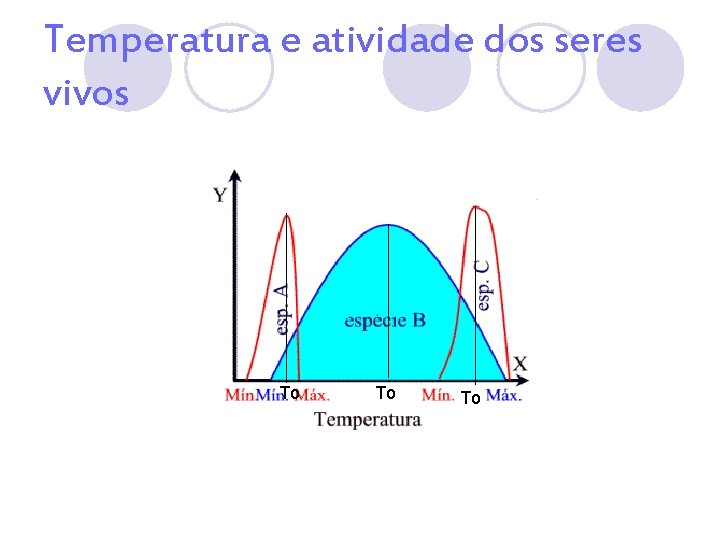 Temperatura e atividade dos seres vivos To To To 