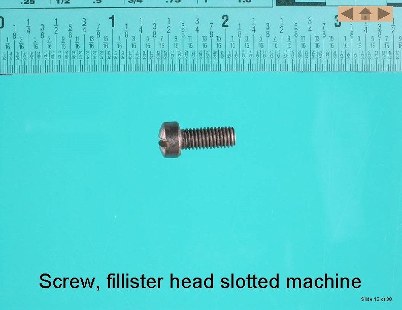 Screw, fillister head slotted machine Slide 13 of 38 