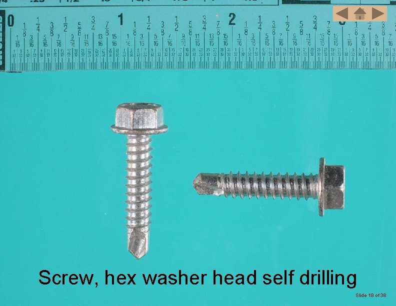 Screw, hex washer head self drilling Slide 18 of 38 