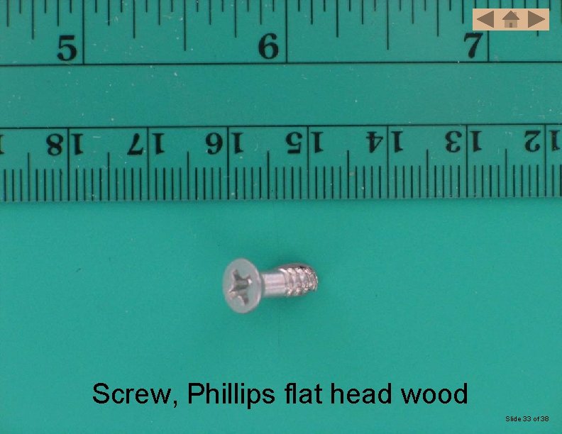 Screw, Phillips flat head wood Slide 33 of 38 