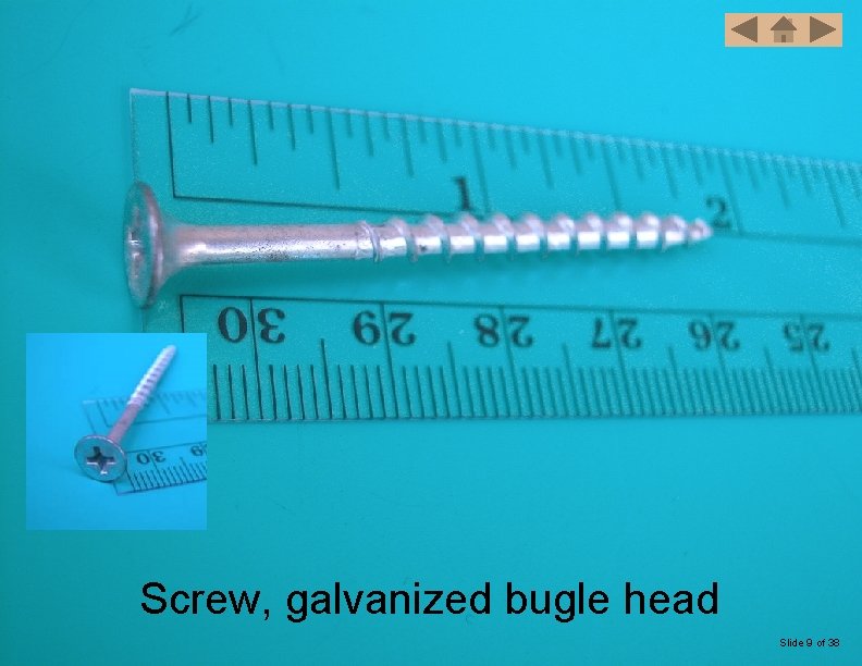 Screw, galvanized bugle head Slide 9 of 38 
