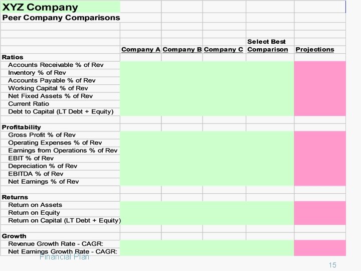 Financial Plan 15 