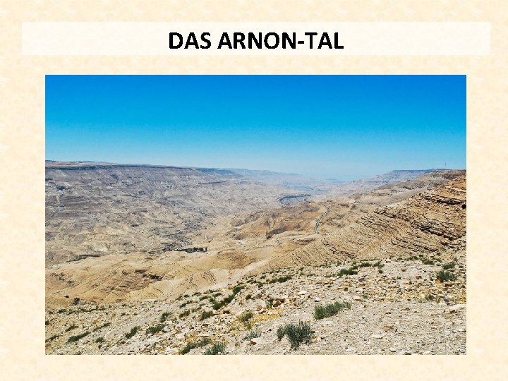 DAS ARNON-TAL 