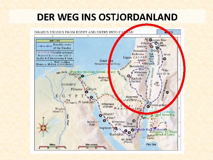 DER WEG INS OSTJORDANLAND 