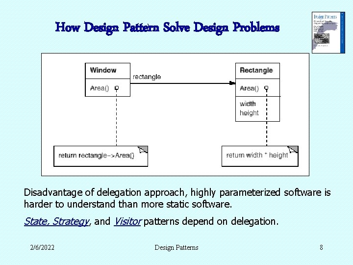 How Design Pattern Solve Design Problems Disadvantage of delegation approach, highly parameterized software is How Design Pattern Solve Design Problems Disadvantage of delegation approach, highly parameterized software is