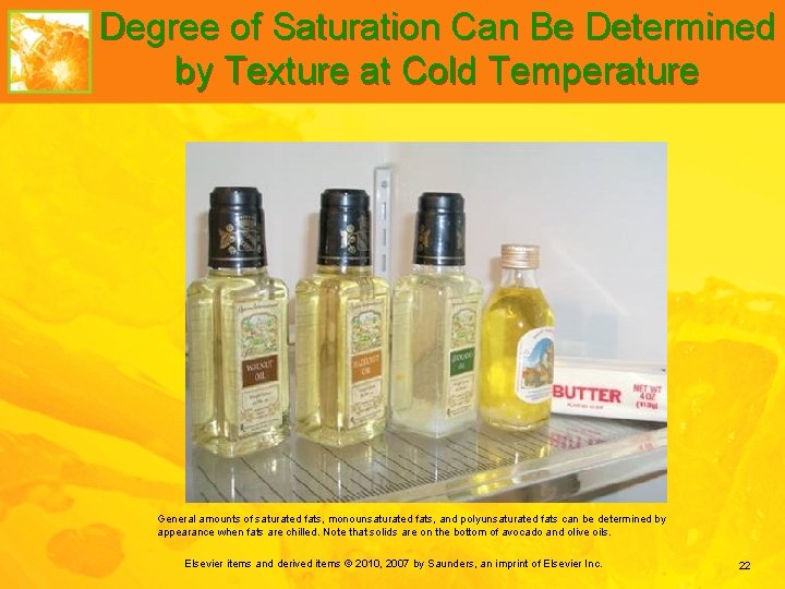 Degree of Saturation Can Be Determined by Texture at Cold Temperature General amounts of