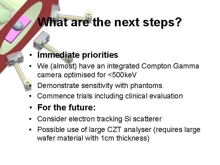 What are the next steps? • Immediate priorities • We (almost) have an integrated