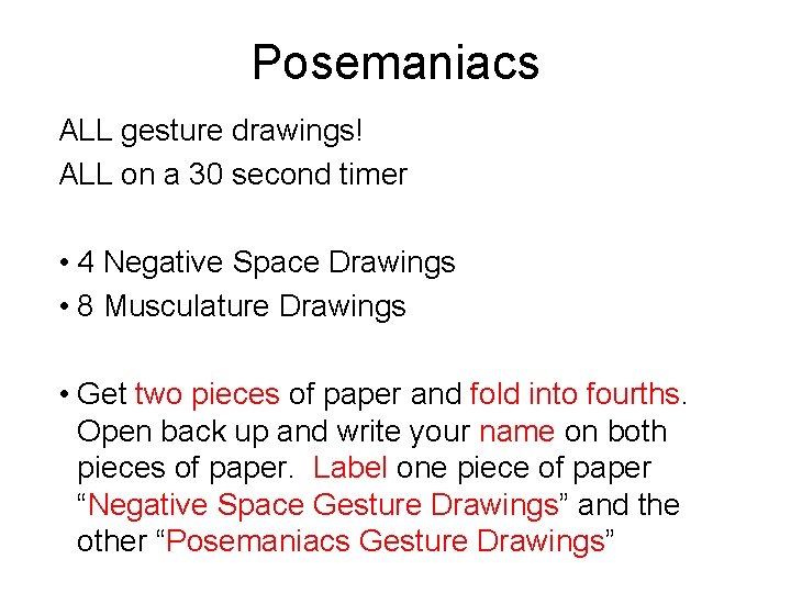 Posemaniacs ALL gesture drawings! ALL on a 30 second timer • 4 Negative Space