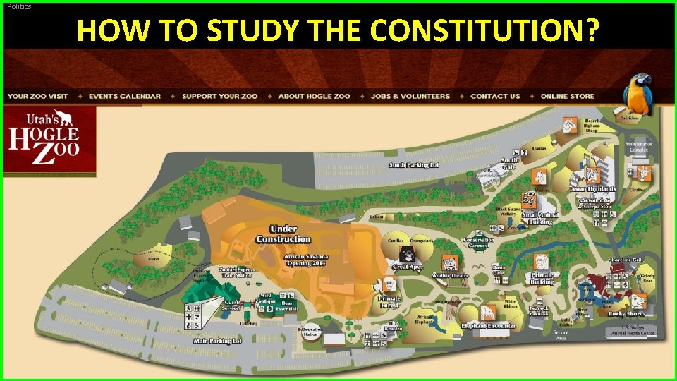 Politics HOW TO STUDY THE CONSTITUTION? 