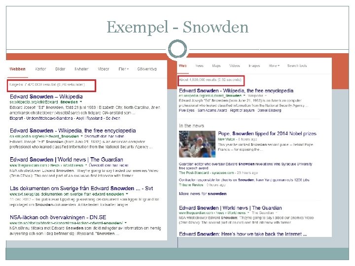 Exempel - Snowden 