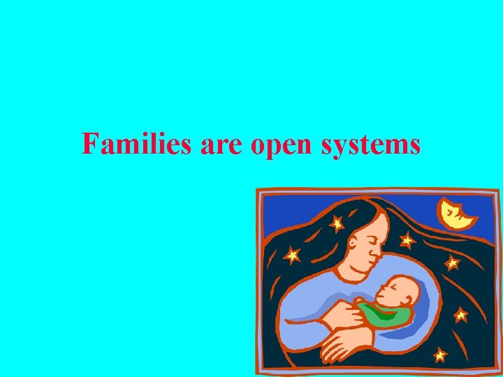 Families are open systems 
