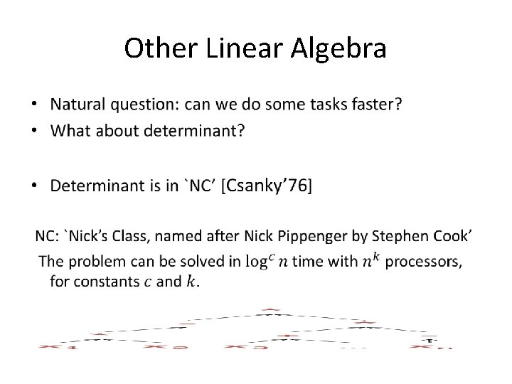 Other Linear Algebra • 