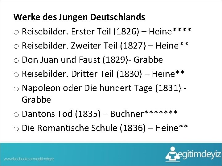 Werke des Jungen Deutschlands o Reisebilder. Erster Teil (1826) – Heine**** o Reisebilder. Zweiter