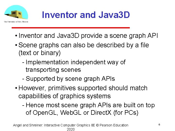 Inventor and Java 3 D • Inventor and Java 3 D provide a scene Inventor and Java 3 D • Inventor and Java 3 D provide a scene