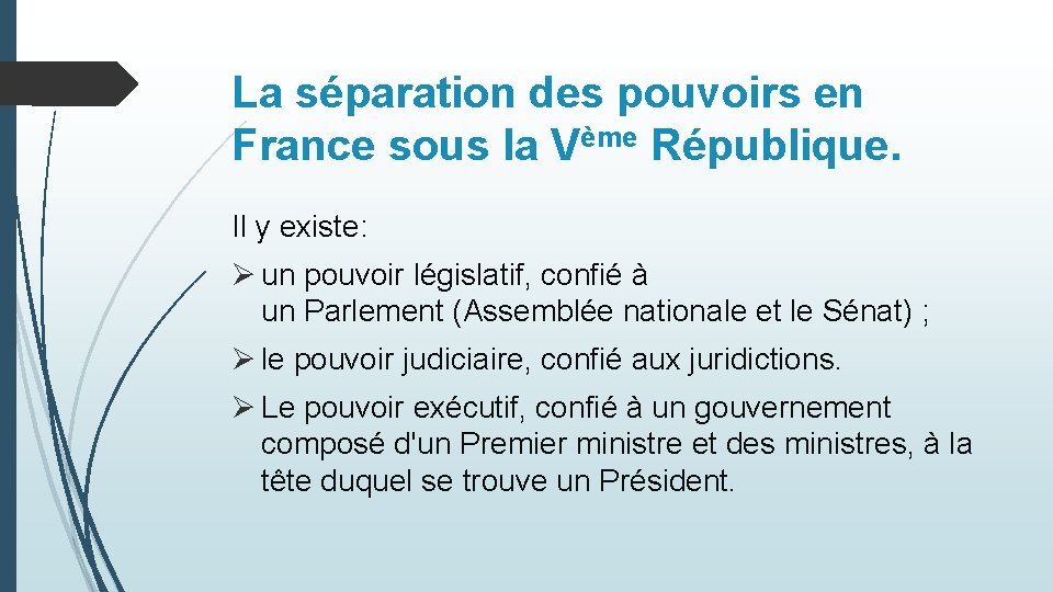 Le pouvoir excutif organisation cohabitation Les rgimes politiques