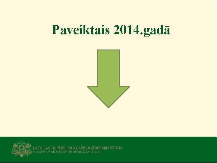 Paveiktais 2014. gadā 