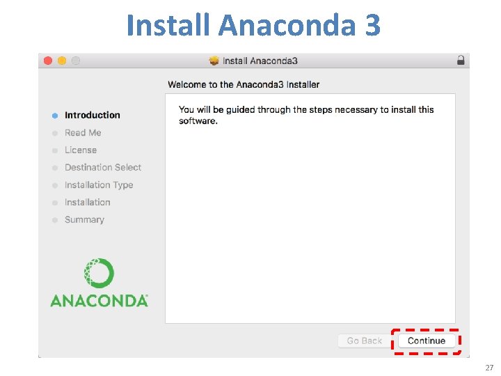 Install Anaconda 3 27 