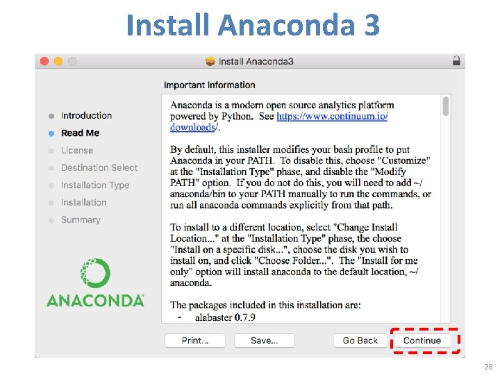 Install Anaconda 3 28 