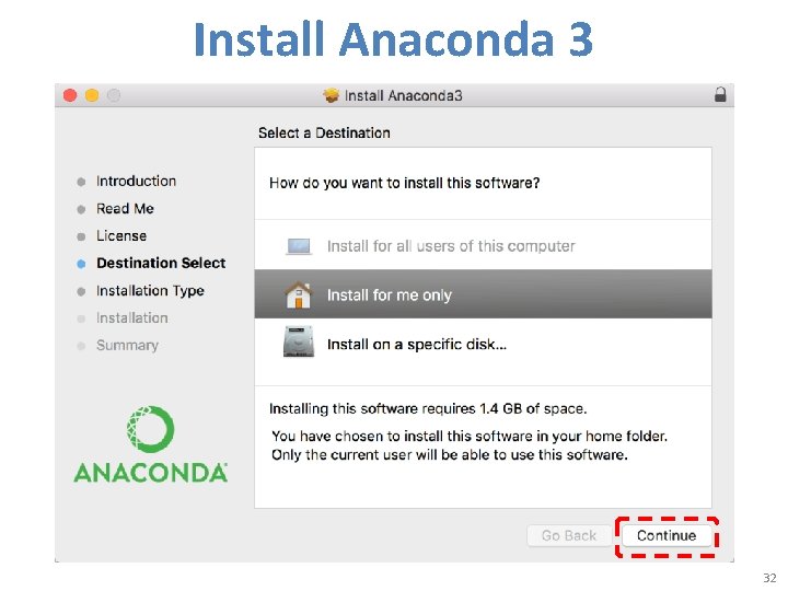 Install Anaconda 3 32 