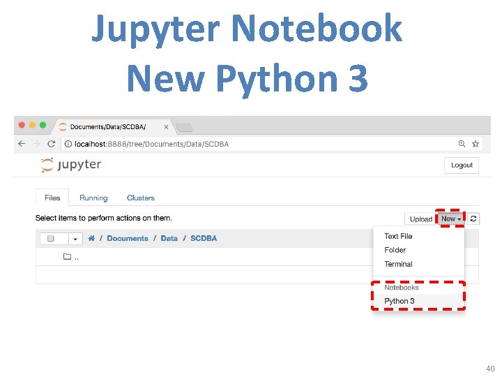 Jupyter Notebook New Python 3 40 