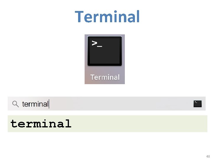 Terminal terminal 48 