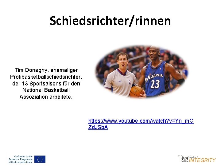 Schiedsrichter/rinnen Tim Donaghy, ehemaliger Profibasketballschiedsrichter, der 13 Sportsaisons für den National Basketball Assoziation arbeitete.