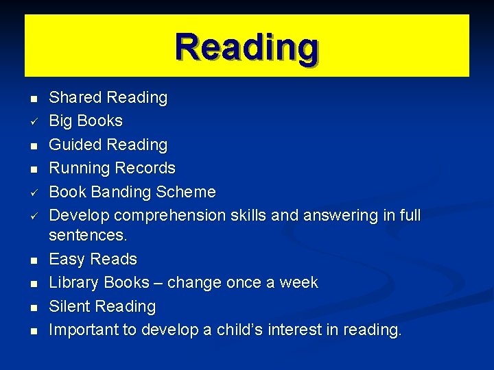Reading n ü n n ü ü n n Shared Reading Big Books Guided