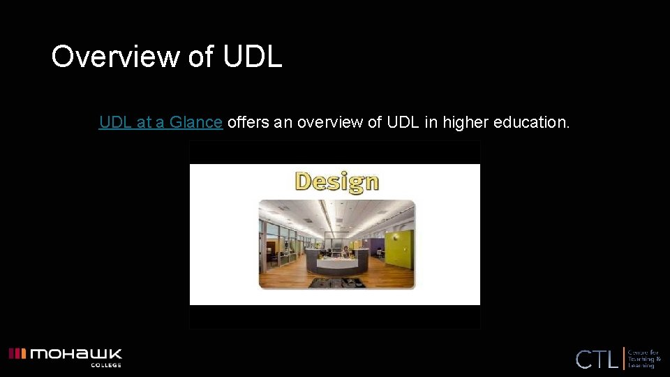 Overview of UDL at a Glance offers an overview of UDL in higher education.