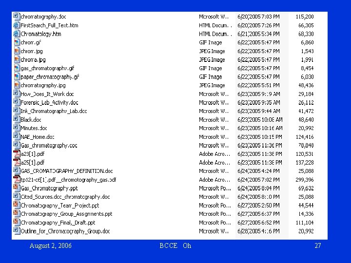 Students’ reflection • Pre-lab search (internet / database) “ – Doing the research before