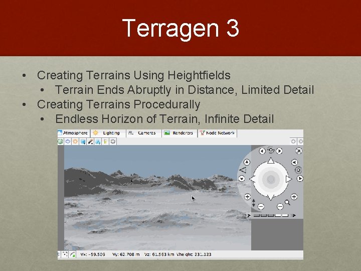 Terragen 3 • Creating Terrains Using Heightfields • Terrain Ends Abruptly in Distance, Limited