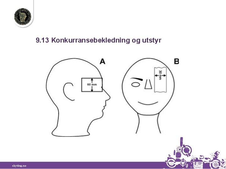 9. 13 Konkurransebekledning og utstyr 