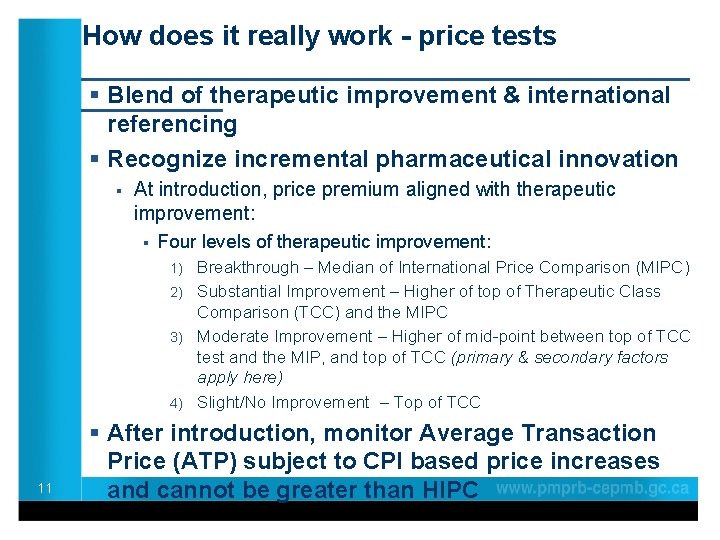 How does it really work - price tests ____________________ § Blend of therapeutic improvement