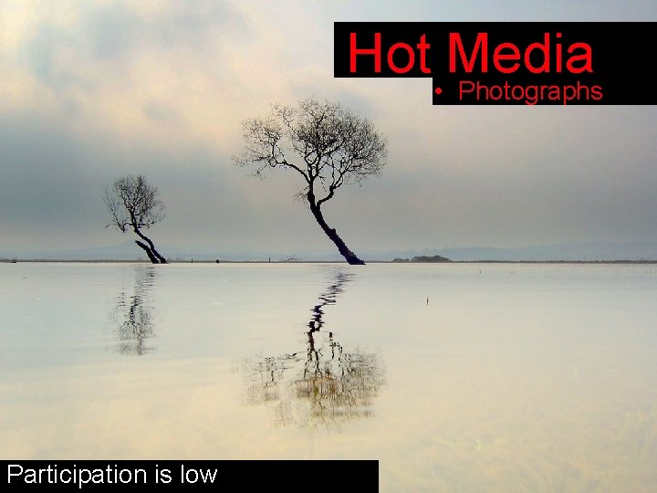 Hot • Media Photographs Participation is low 