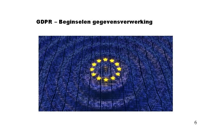 GDPR – Beginselen gegevensverwerking 6 