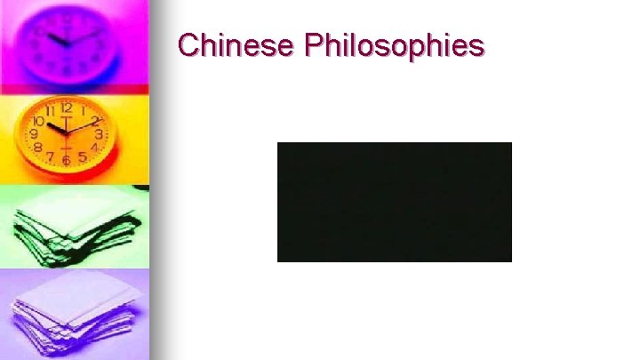 Chinese Philosophies 