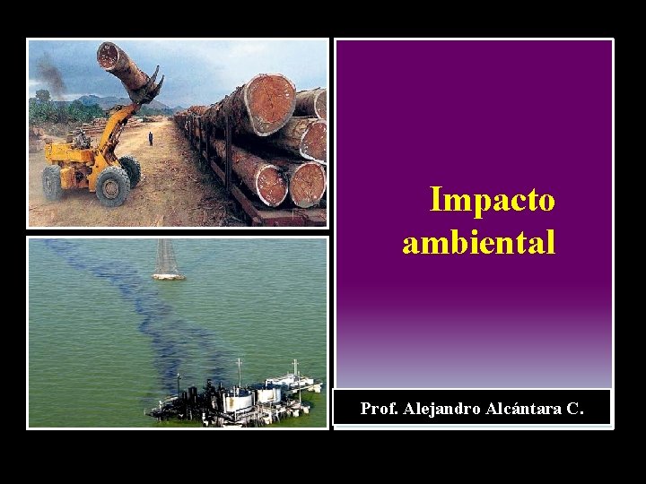 Impacto ambiental Prof. Alejandro Alcántara C. 