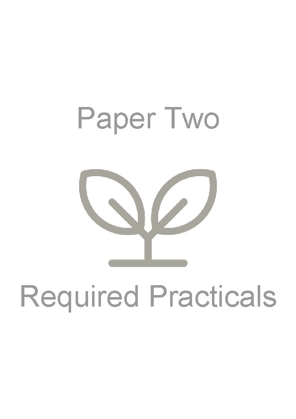 Paper Two Required Practicals 