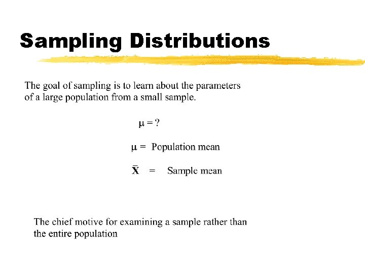 Sampling Distributions 