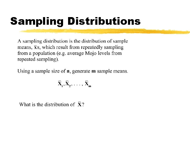 Sampling Distributions 