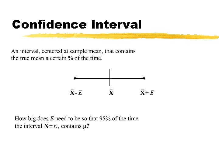 Confidence Interval 