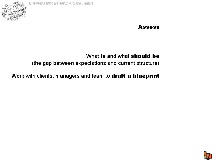 Business Models for In-House Teams Assess What is and what should be (the gap