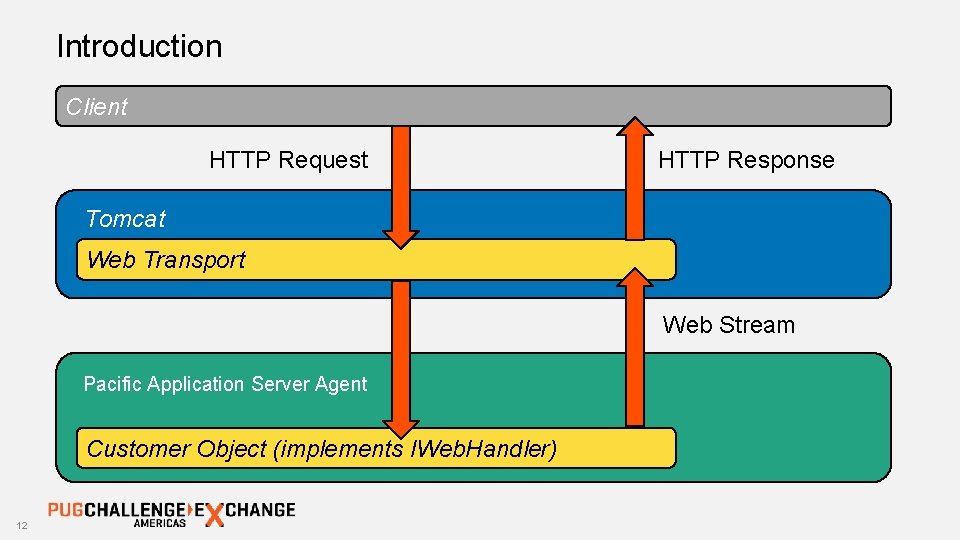 Introduction Client HTTP Request HTTP Response Tomcat Web Transport Web Stream Pacific Application Server