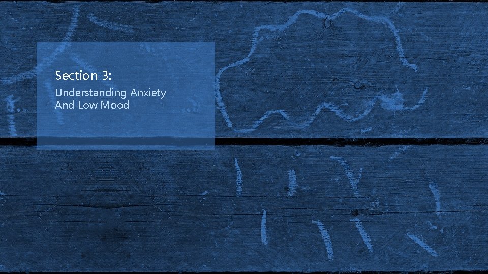 Section 3: Understanding Anxiety And Low Mood 