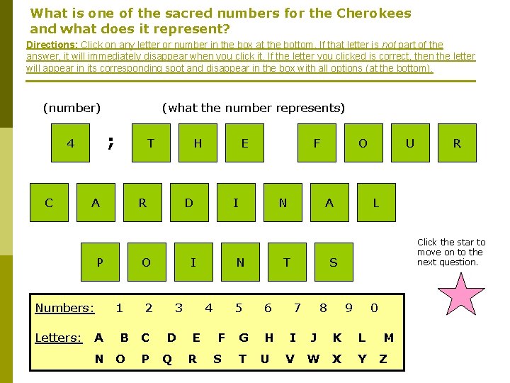 What is one of the sacred numbers for the Cherokees and what does it