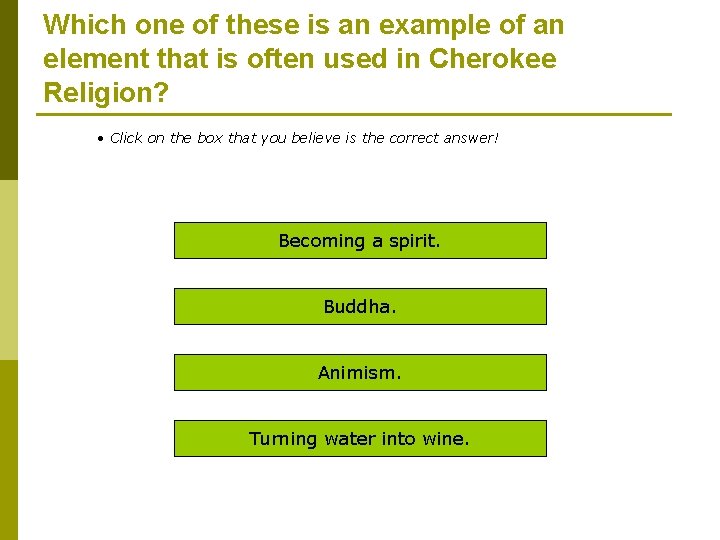 Which one of these is an example of an element that is often used