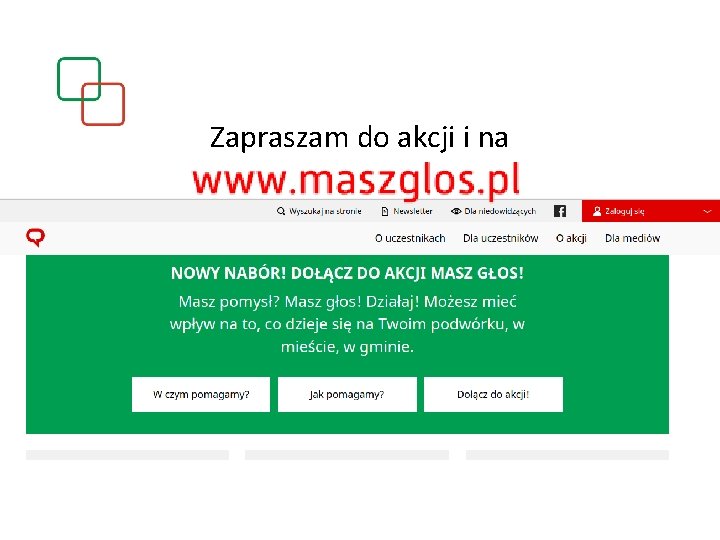 Zapraszam do akcji i na 